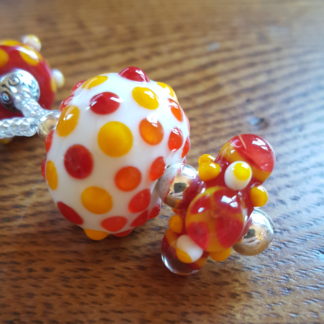 Summer Sun Lampwork Necklace