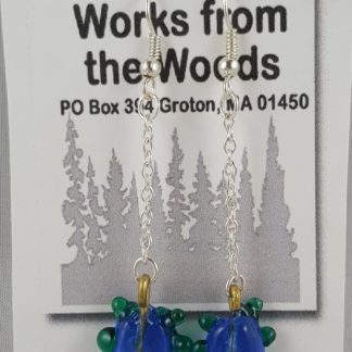 Blue and Green Earrings