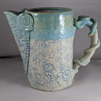 Turquoise Textured Pitcher