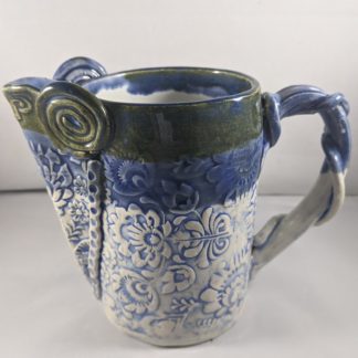 Blue Textured Pitcher