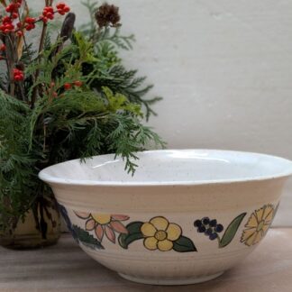 Large Bowl with Flowers