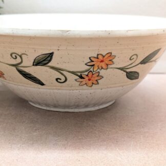 Large Bowl with Yellow Flowers